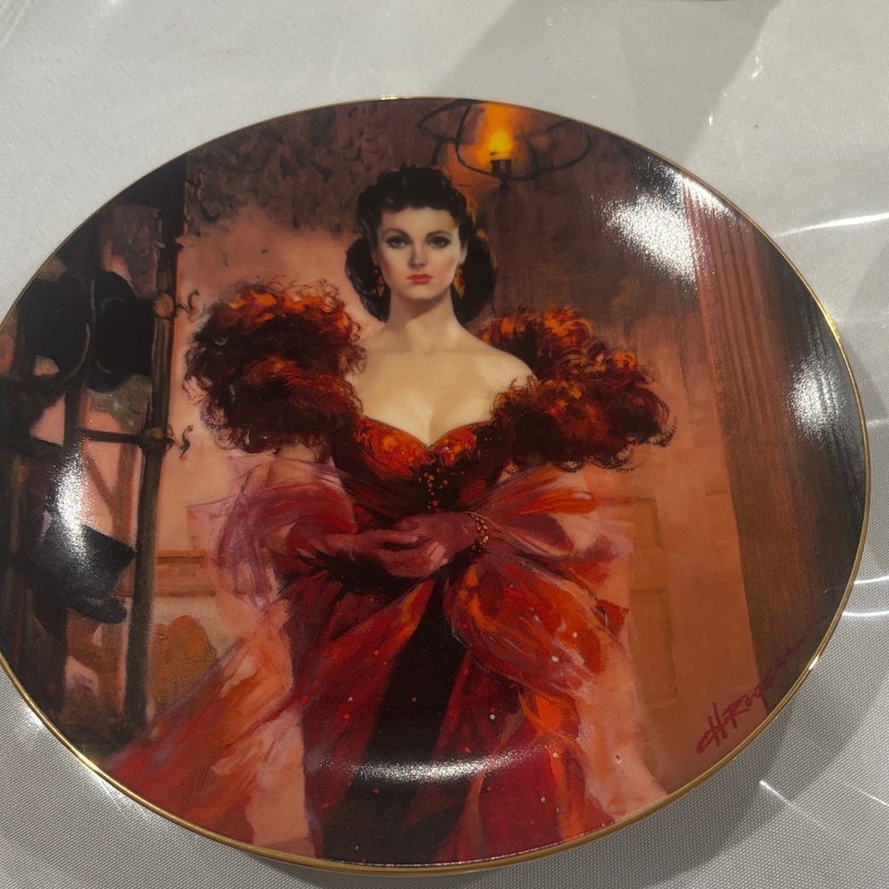 13  Decorative Plates all gone with the wind collection